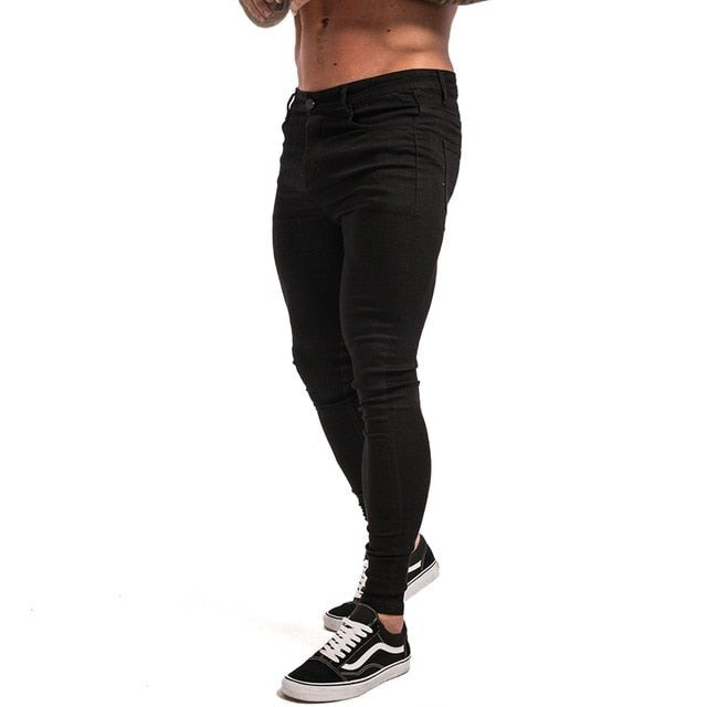 Jeans Men Elastic Waist Skinny