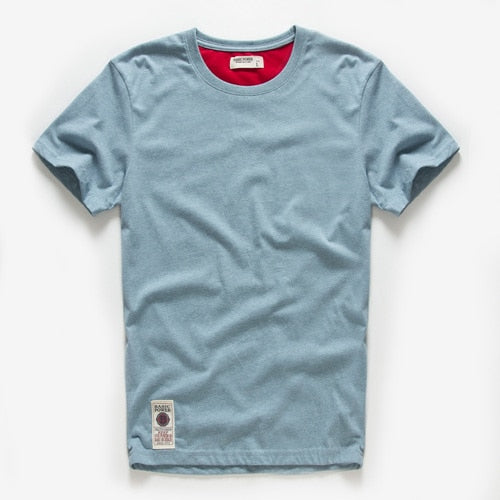 Men's T-shirt Cotton Solid Color