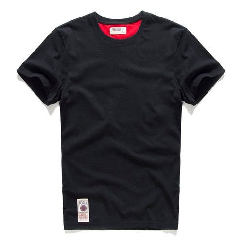 Men's T-shirt Cotton Solid Color