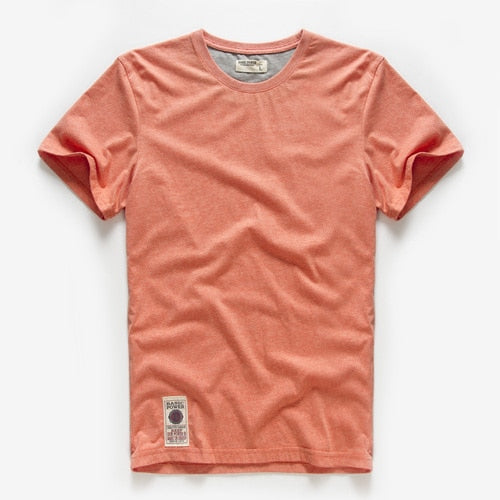 Men's T-shirt Cotton Solid Color