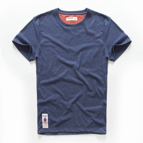 Men's T-shirt Cotton Solid Color