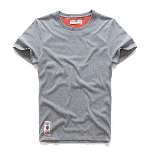 Men's T-shirt Cotton Solid Color