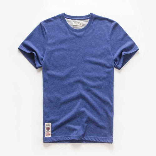 Men's T-shirt Cotton Solid Color