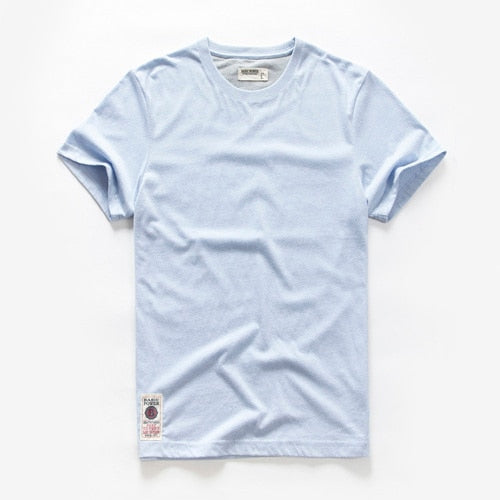 Men's T-shirt Cotton Solid Color