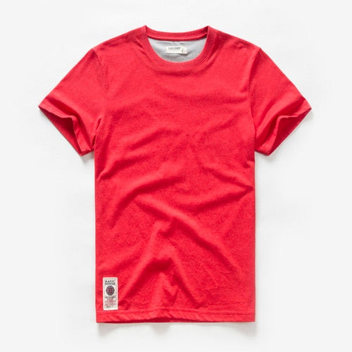 Men's T-shirt Cotton Solid Color