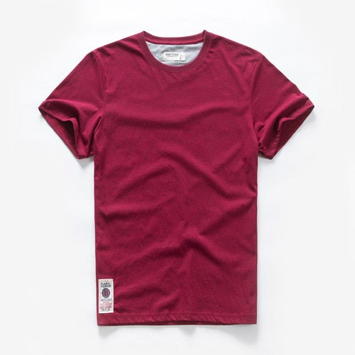 Men's T-shirt Cotton Solid Color