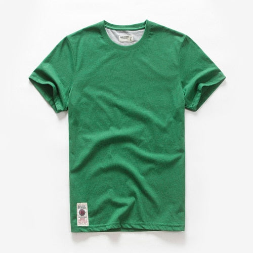 Men's T-shirt Cotton Solid Color