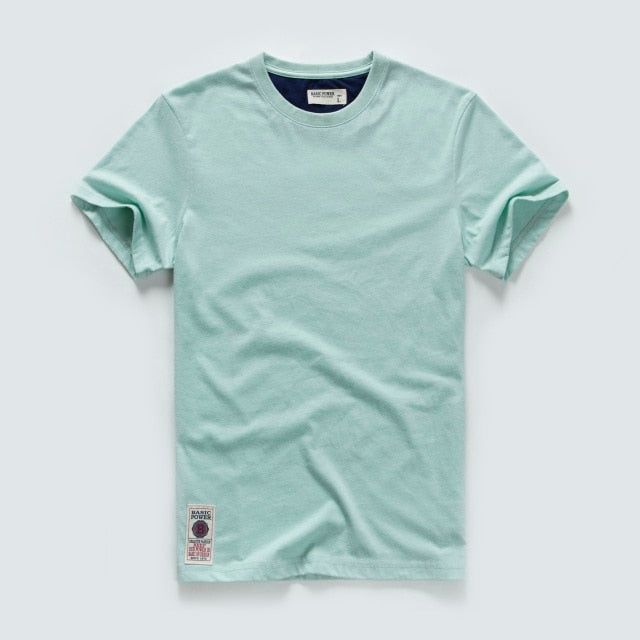 Men's T-shirt Cotton Solid Color