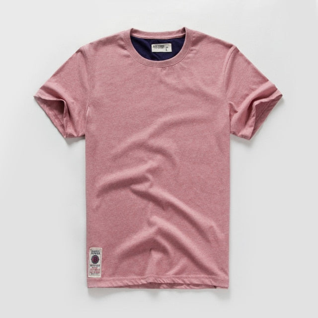 Men's T-shirt Cotton Solid Color