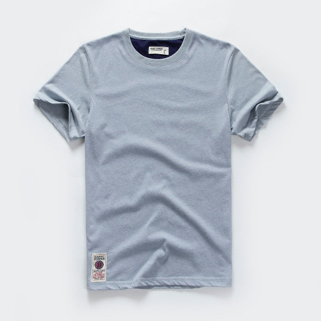 Men's T-shirt Cotton Solid Color